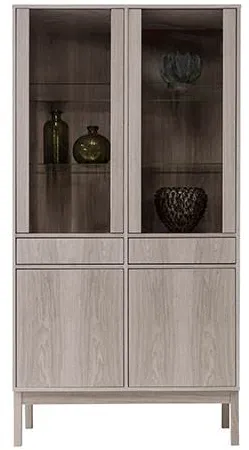 Klim Furniture N600 Vitrineskab - Eg sortbejdset